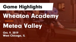 Wheaton Academy  vs Metea Valley  Game Highlights - Oct. 9, 2019