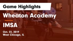 Wheaton Academy  vs IMSA Game Highlights - Oct. 22, 2019
