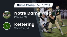 Recap: Notre Dame Prep  vs. Kettering  2017