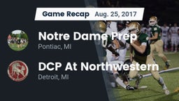 Recap: Notre Dame Prep  vs. DCP At Northwestern  2017