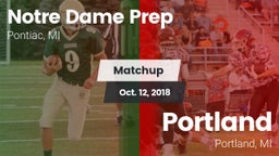 Matchup: Notre Dame Prep vs. Portland  2018