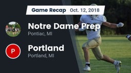 Recap: Notre Dame Prep  vs. Portland  2018