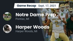 Recap: Notre Dame Prep  vs. Harper Woods  2021