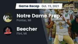 Recap: Notre Dame Prep  vs. Beecher  2021