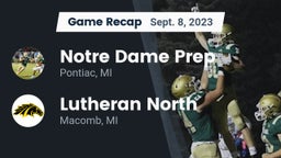 Recap: Notre Dame Prep  vs. Lutheran North  2023