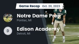 Recap: Notre Dame Prep  vs.  Edison Academy  2023