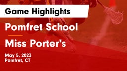 Pomfret School vs Miss Porter's  Game Highlights - May 5, 2023