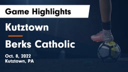 Kutztown  vs Berks Catholic  Game Highlights - Oct. 8, 2022