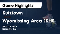 Kutztown  vs Wyomissing Area JSHS Game Highlights - Sept. 23, 2023