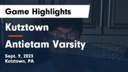 Kutztown  vs Antietam Varsity  Game Highlights - Sept. 9, 2023
