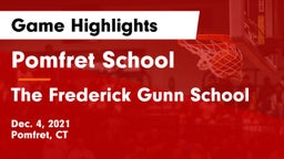 Pomfret School vs The Frederick Gunn School Game Highlights - Dec. 4, 2021