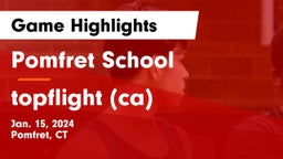 Pomfret School vs topflight (ca) Game Highlights - Jan. 15, 2024