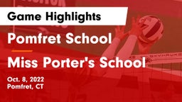 Pomfret School vs Miss Porter's School Game Highlights - Oct. 8, 2022
