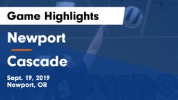 Newport  vs Cascade  Game Highlights - Sept. 19, 2019