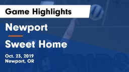 Newport  vs Sweet Home  Game Highlights - Oct. 23, 2019