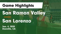 San Ramon Valley  vs San Lorenzo  Game Highlights - Jan. 4, 2020