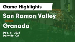 San Ramon Valley  vs Granada  Game Highlights - Dec. 11, 2021