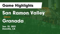 San Ramon Valley  vs Granada  Game Highlights - Jan. 25, 2022