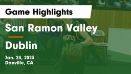 San Ramon Valley  vs Dublin  Game Highlights - Jan. 24, 2023