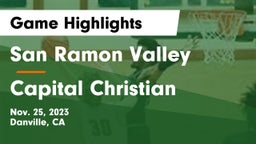 San Ramon Valley  vs Capital Christian  Game Highlights - Nov. 25, 2023