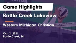 Battle Creek Lakeview  vs Western Michigan Christian  Game Highlights - Oct. 2, 2021