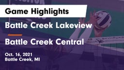 Battle Creek Lakeview  vs Battle Creek Central  Game Highlights - Oct. 16, 2021