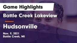 Battle Creek Lakeview  vs Hudsonville  Game Highlights - Nov. 9, 2021