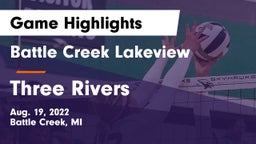 Battle Creek Lakeview  vs Three Rivers  Game Highlights - Aug. 19, 2022
