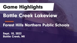 Battle Creek Lakeview  vs Forest Hills Northern Public Schools Game Highlights - Sept. 10, 2022