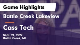 Battle Creek Lakeview  vs Cass Tech  Game Highlights - Sept. 24, 2022