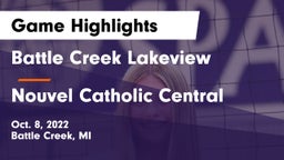 Battle Creek Lakeview  vs Nouvel Catholic Central  Game Highlights - Oct. 8, 2022