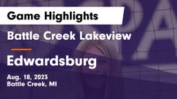 Battle Creek Lakeview  vs Edwardsburg  Game Highlights - Aug. 18, 2023