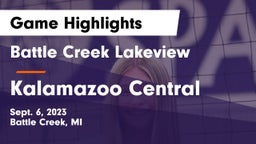 Battle Creek Lakeview  vs Kalamazoo Central  Game Highlights - Sept. 6, 2023