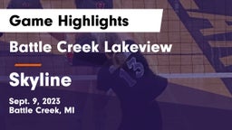 Battle Creek Lakeview  vs Skyline  Game Highlights - Sept. 9, 2023