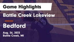 Battle Creek Lakeview  vs Bedford  Game Highlights - Aug. 26, 2023