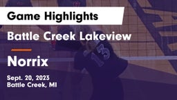 Battle Creek Lakeview  vs Norrix  Game Highlights - Sept. 20, 2023