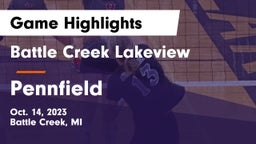 Battle Creek Lakeview  vs Pennfield  Game Highlights - Oct. 14, 2023