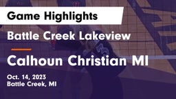 Battle Creek Lakeview  vs Calhoun Christian MI Game Highlights - Oct. 14, 2023