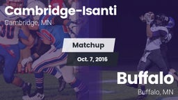 Matchup: Cambridge-Isanti vs. Buffalo  2016