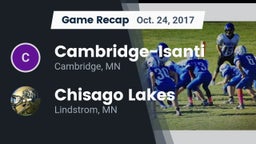 Recap: Cambridge-Isanti  vs. Chisago Lakes  2017