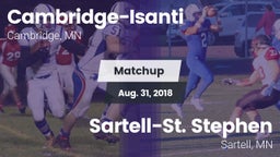 Matchup: Cambridge-Isanti vs. Sartell-St. Stephen  2018