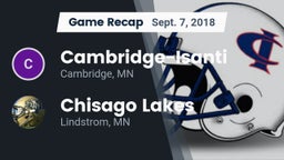 Recap: Cambridge-Isanti  vs. Chisago Lakes  2018