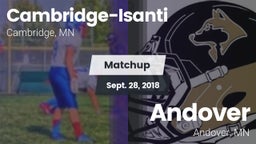 Matchup: Cambridge-Isanti vs. Andover  2018