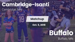 Matchup: Cambridge-Isanti vs. Buffalo  2018