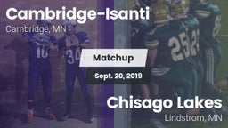 Matchup: Cambridge-Isanti vs. Chisago Lakes  2019