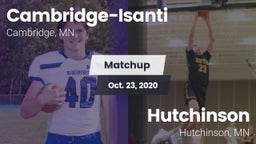 Matchup: Cambridge-Isanti vs. Hutchinson  2020