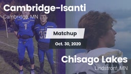 Matchup: Cambridge-Isanti vs. Chisago Lakes  2020