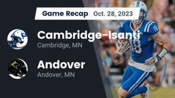 Recap: Cambridge-Isanti  vs. Andover  2023