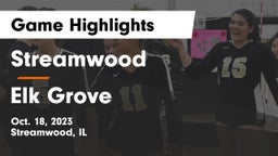 Streamwood  vs Elk Grove  Game Highlights - Oct. 18, 2023