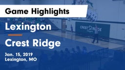 Lexington  vs Crest Ridge  Game Highlights - Jan. 15, 2019